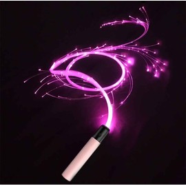 TASEKAWA 6ft Fiber Optic Whip for DanceUSB Rechargeable,360°Swivel,Rainbow LED Light Effect,Great for Rave Party,Light Shows,Music Festival,Christmas Gift (7 Colors+23 Modes+1200mAh Battery)