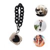 Operitacx Portable Earphone Case with Chain Stylish TPU Shell for