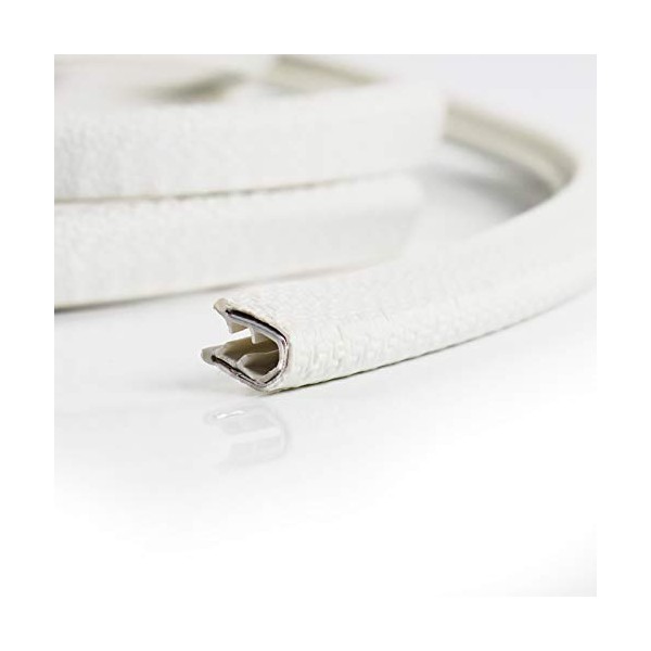 3/8"x 1/2"-U Shape Seal Edge Strip Trim with Metal-Fit Gap