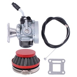 HouYeen Carburettor Carb with Air Filter Stack Gasket Cable Set for 2 Stroke 47cc 49cc ATV Quad Dirt Pocket Bike Mini Moto Carburetor