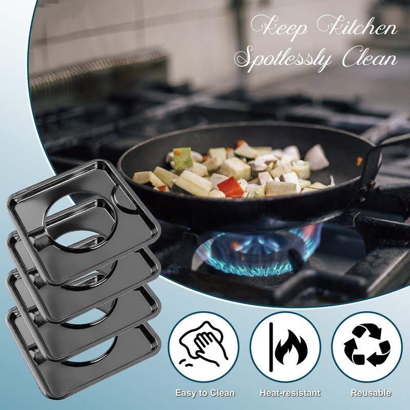Square Drip Pan 7.75" Heavy Duty Gas Burner SGP-400 Square