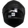 Crown Racing Modular Motorcycle Helmet with Flip-Up Design, Gloss Black,