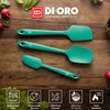 DI ORO Silicone Spatula Set - Rubber Kitchen Spatulas for