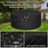 [2025 Upgraded 900D Fabric] Outdoor Fire Pit Cover for 48-50