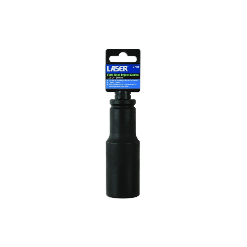 Laser 7772 Extra Deep Impact Socket 1/2"D 30mm