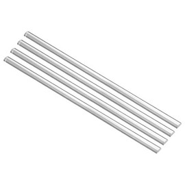 sourcing map Semicircle Shape Solid Acrylic Rod PMMA Extruded Rod 5 mm x 10 mm x 250 mm Clear Pack of 4