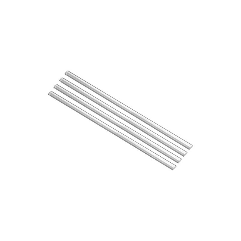sourcing map Semicircle Shape Solid Acrylic Rod PMMA Extruded Rod