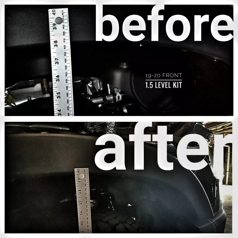 AIRLINKS Front Leveling Kit for 2019-2024 Ram 1500 with Air