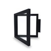 SAFE 4509 Floating Frame Black 18 x 18 cm Coin