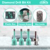 LEKOMESH Diamond Core Drill Bits Set 4pcs Tile Hole Saw