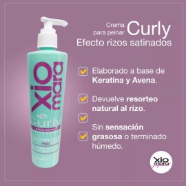 Xiomara Crema Curly Para Chinos Rizos Satinados 250g