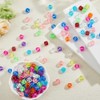 DICOSMETIC 200Pcs Dice Beads Transparent Colorful Cube Beads 8mm Acrylic