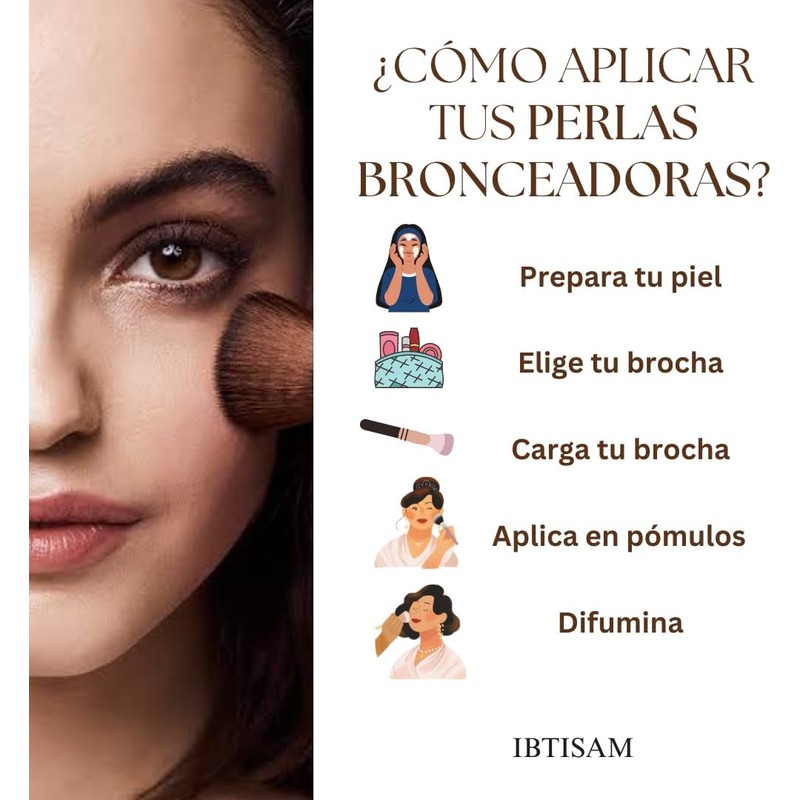 Iluminador Perlas Bronceadoras Cosmético Natural