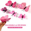 72 Pieces Butterfly Wall Stickers, Butterflies Decorative, 3D with Magnetic