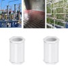 5Pcs PVC Double Female Adaptor, White Conduit Adaptor, 25mm Seal