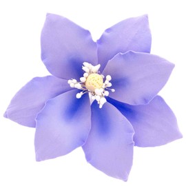 Global Sugar Art Clematis Purple Sugar Flowers, 9 Count