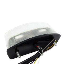 iTobest Integrated LED Tail Light for Ducati Monster 400 600 620 695 750 800 900 1000 S2R S4 S4R S4RS 1994-2008 (Red/Amber, Clear Lens)