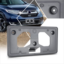 [1 Pack] Car Front License Plate Frames Mounting Bracket Tag Holder Compatible with 17-19 Honda Cr-V,Matte Black