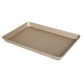 Glad Premium Nonstick Cookie Sheet – Whitford Gold Baking Pan with Raised Diamond Texture, Medium