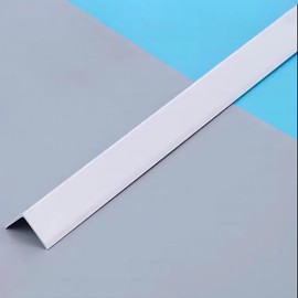 4Pcs Awvob White Aluminum Wall Corner Protector – 20 x 20mm x 3ft – Easy to Install Self Adhesive Walls Edge Protector for Furniture Corner Bumpers & Edge Safety Corner Guards