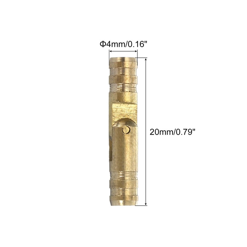 QUARKZMAN Pack of 40 Invisible Brass Barrel Hinges 4 x