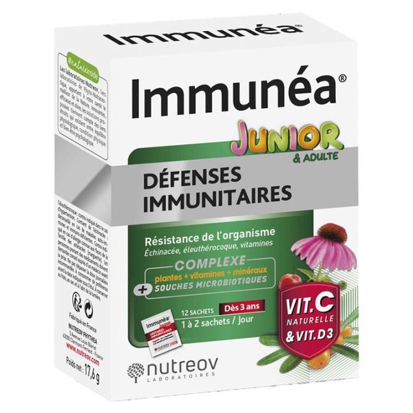 Nutréov Immunea Juniors Défenses Immunitaires 12 Sachets