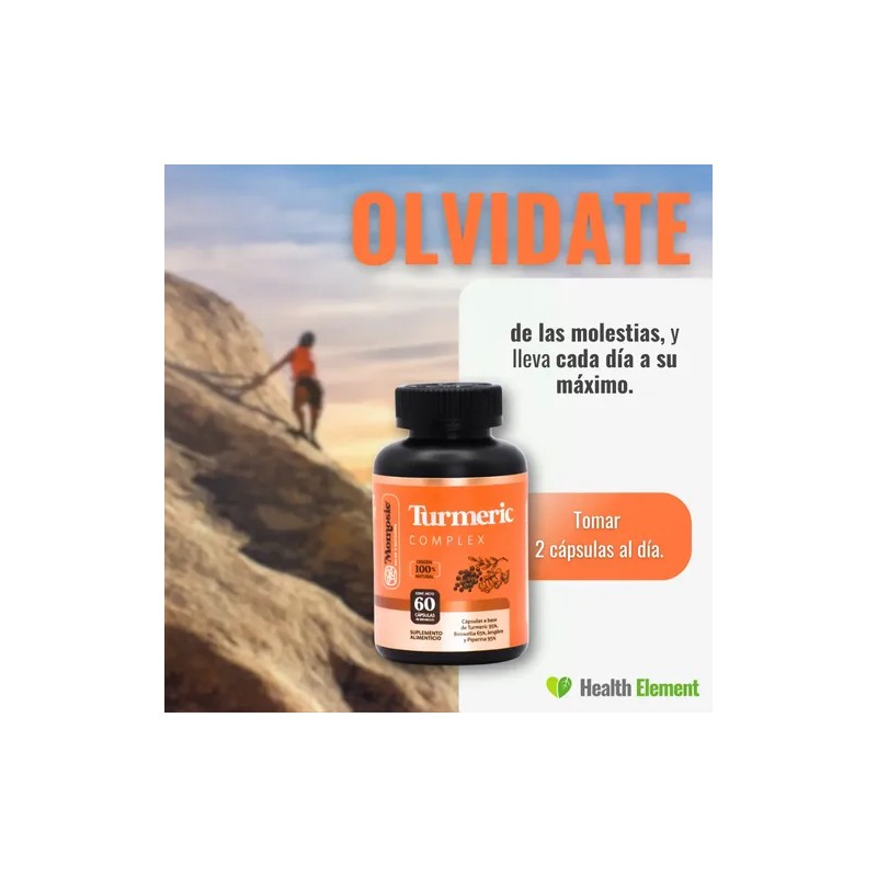 Suplemento Nutricional Curcuma 95% Jengibre Boswellia Momosie 2 Packs