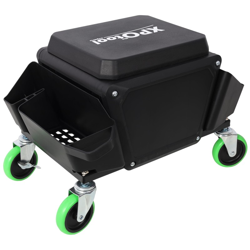 Heavy Duty Mechanic Stool with 330lbs Load Capability, Garage Stool