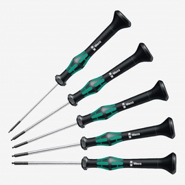 WERA 2052/5 Kraftform Micro Ball End Hex Metric Precision Screwdriver Set