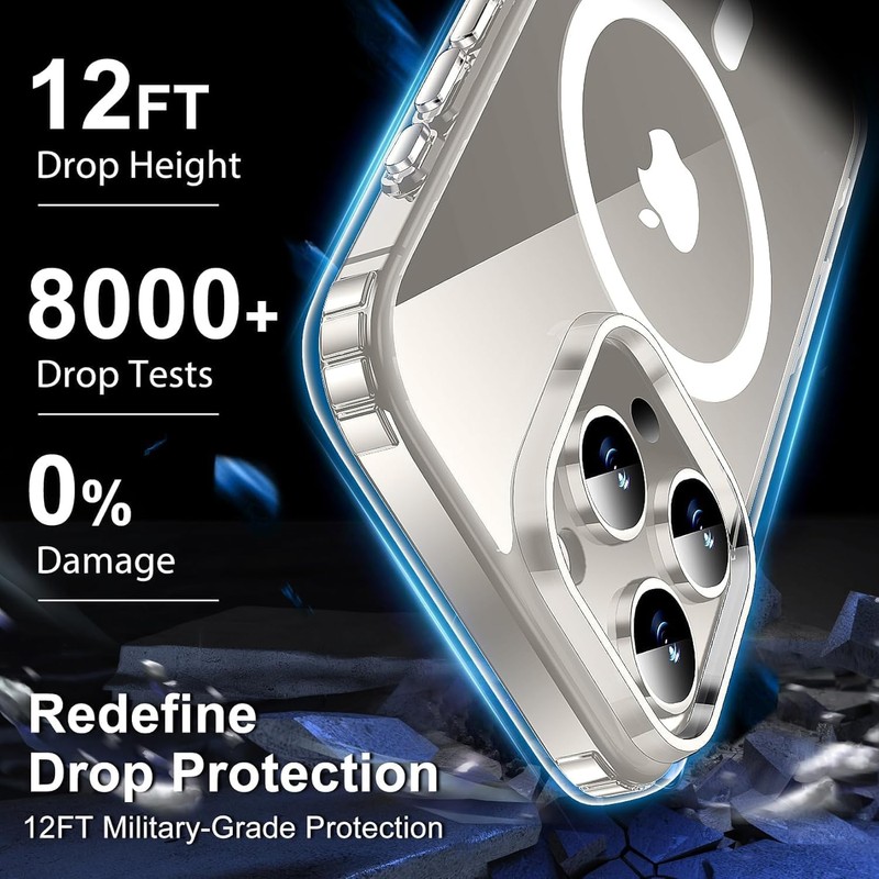 NDOOL Funda Magnética para 16 Pro MAX Case, 3 en