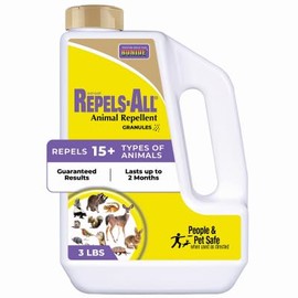 Bonide 23614 Repels-All Deer, Rabbit & Animal Repellent Granules, Ready-to-Use on Lawn & Garden, 3 Lbs. - Quantity 4