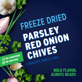 Litehouse Freeze Dried Salad Dressing Herb Blend, Mix of Chives, Garlic, Dill, Parsley, Shallots & Red Onion, Non-GMO, Gluten-Free, Fresh Herb Blend, 0.42 Oz