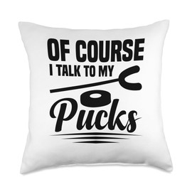 Shuffleboard Scoreboard Pucks Player Game Wax Shuffleboard Throw Pillow