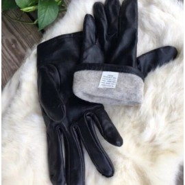 Lot of 2 USGI Black Sheepskin Leather Dress Gloves Hawkeye Glove Mfg Sz 3C