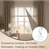 10PCS Valance Clips, Transparent Plastic Window Blind Clips, Hidden Channel