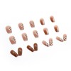 24Pcs Full Cover Reusable False Nails Kits, Press on Nails