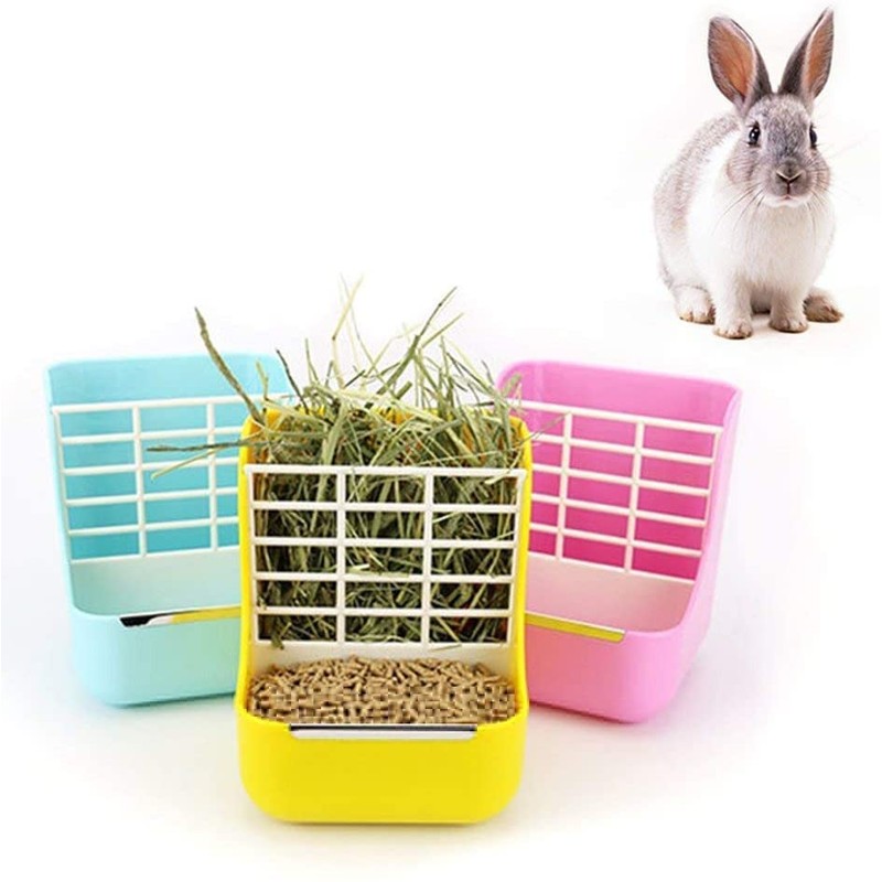 MEISO 2 en 1 Comedero de Heno para Animales Pequeños