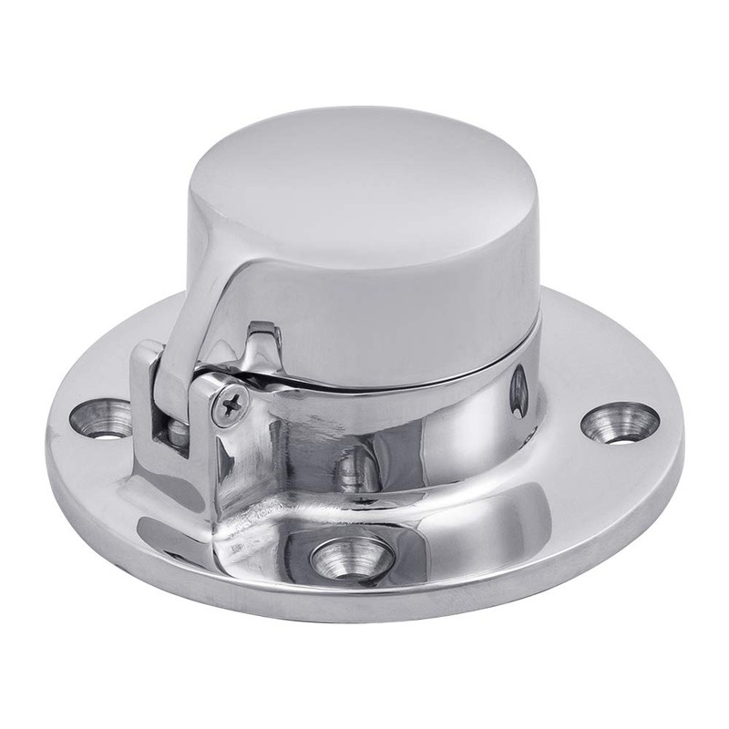 White Water AS7520S Stainless Hinged Round Chain/Rope Deck Pipe