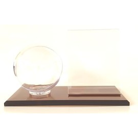 Docsmagic.de Spheric Baseball Display Case + Card Holder + Base