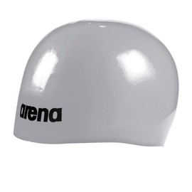 ARENA Moulded Pro Ii Swimming Caps for Swimmers Silver One Size