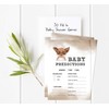 Inkdotpot 50 Prediction Cards For Baby Shower Game Fox Jungle