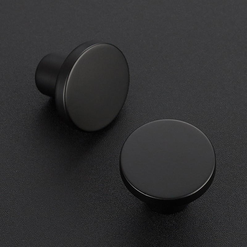 Ravinte 20 Pack Cabinet Knobs Black Kitchen Cabinet Knobs Round