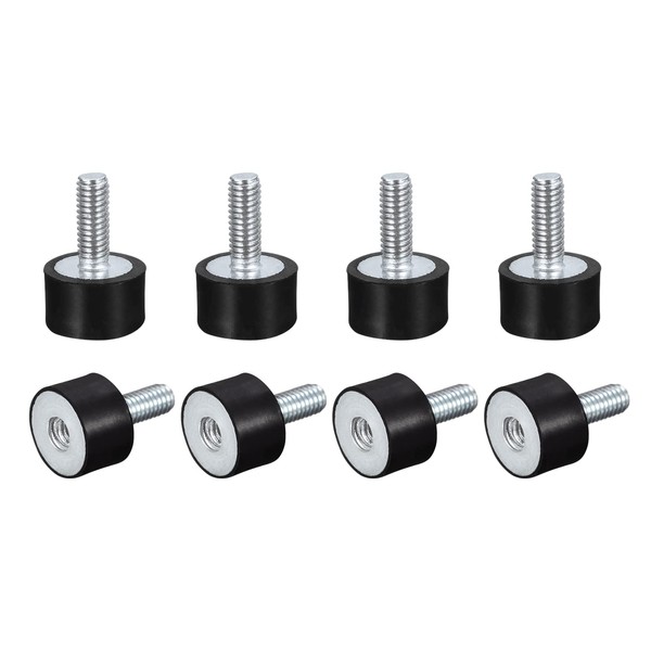 uxcell Anti-Vibration Rubber Shock Absorber M5 Male/Female D 0.6 x