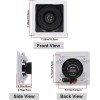 Herdio 5.25Inch Bluetooth Ceiling Speakers+Wall Mount Control Amplifier Receiver