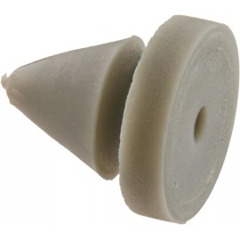 Don-Jo 1608 Rubber Door Silencer, Gray, for Metal Frame (Pack of 10)