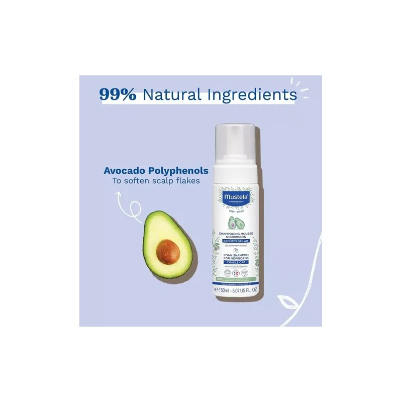 Mustela Champú En Espuma Para Recién Nacidos, Shampoo