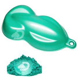 Aqua Teal Mica Powder "Caribbean Pearl 25g" | Teal Pearl Pigment Powder for Auto Paint | Resin Pigment Powder | Non-Toxic Mica Powder for Paint, Epoxy, Resin, Nail Polish, Arts & Crafts