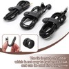 PLKSEI Pack of 20 Cable Ties Rubber Multifunctional Cable Organiser