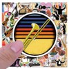 100 Packs Music Stickers Water Bottles Laptop Phone Motorcycle Computer