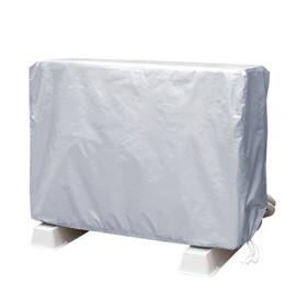 LEC H00065 Heating Goods, Silver, 32.3 x 12.6 x 25.2 inches (82 x 32 x 64 cm), Cover for Air Conditioner and Outdoor Units